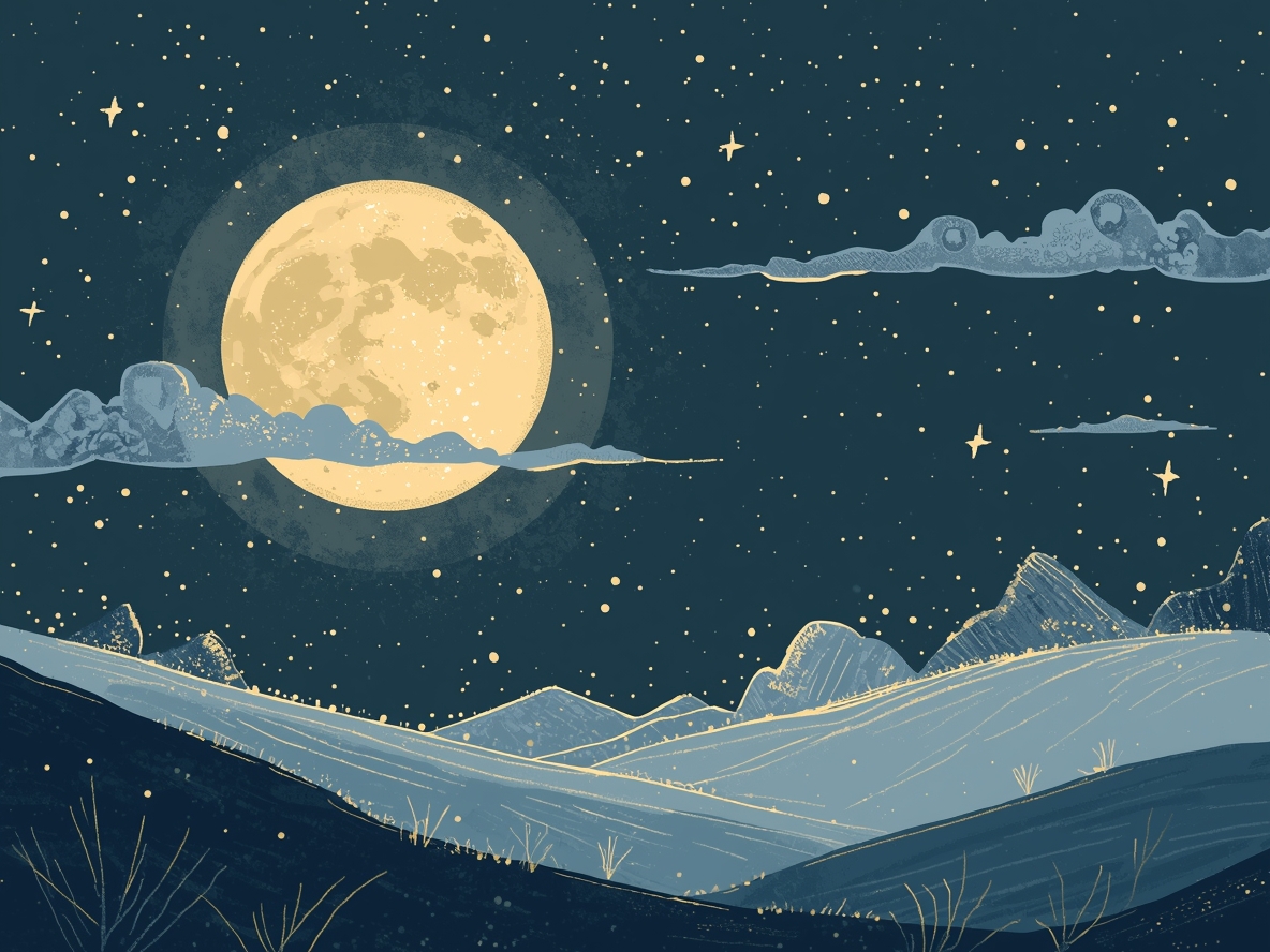 Illustrasjon av natt og måne for Zefrylonvap